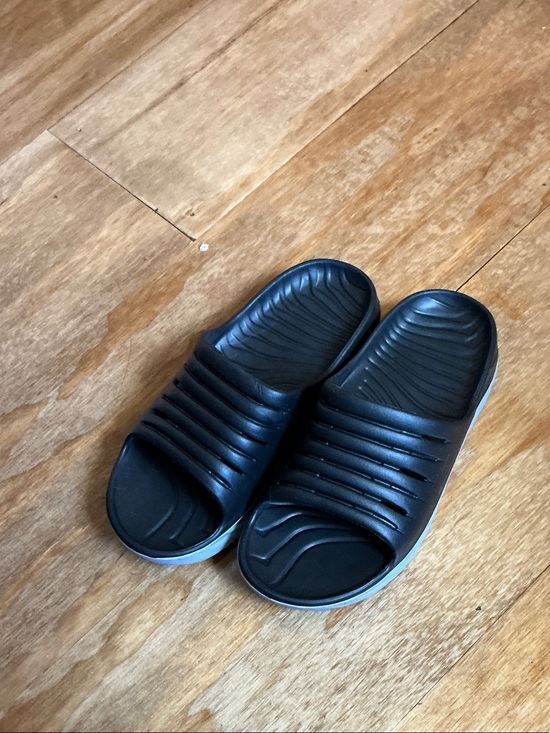 Other - Black Slip-On Cushioned Recovery Slides W/ arch supports